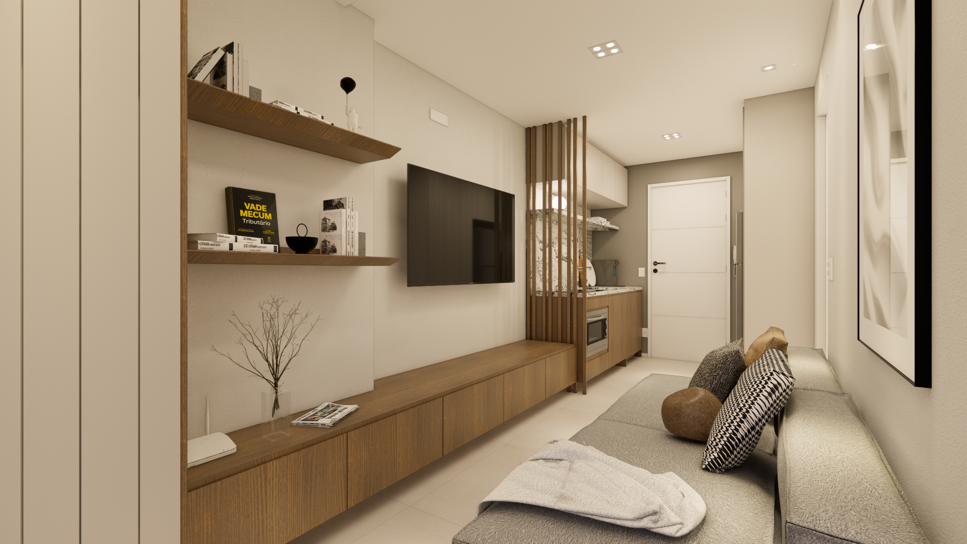 Apartamento de 38,68 m² reformado pela Bewild no The Collection Madalena, na Vila Madalena, São Paulo