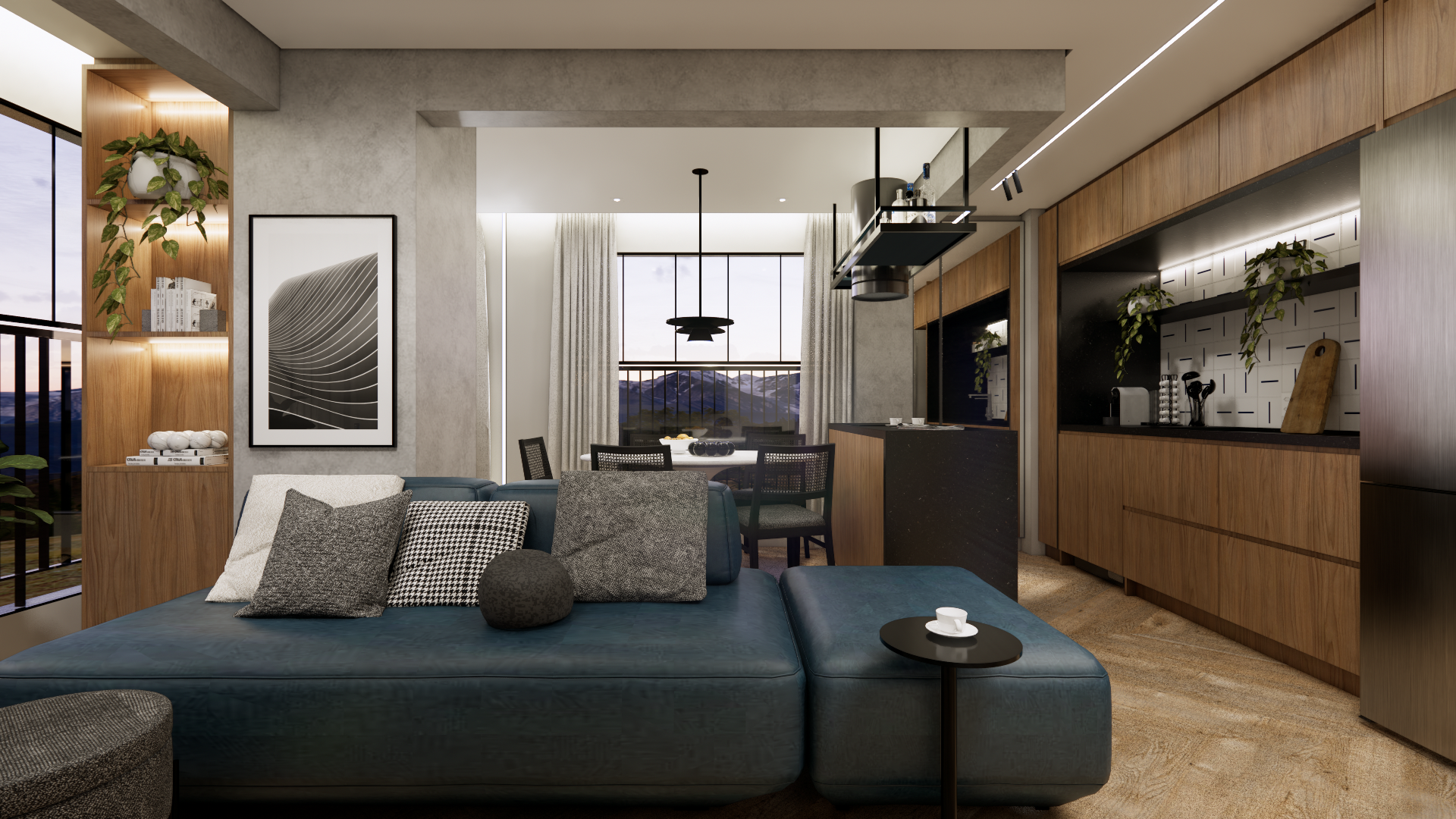 Studio de 41 m² no Pinheiros by Passarelli, projeto Bewild na faixa de R$ 140 a 145 mil (imagem do projeto executivo)