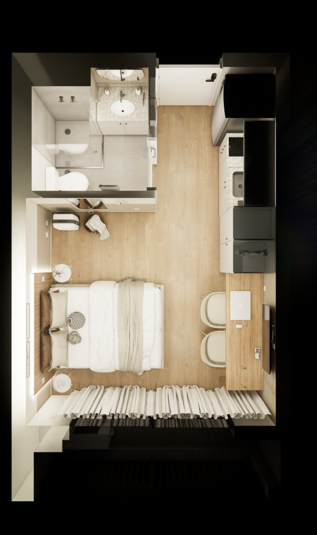 Think Home Alameda Barros — projeto 3D, imagem 15