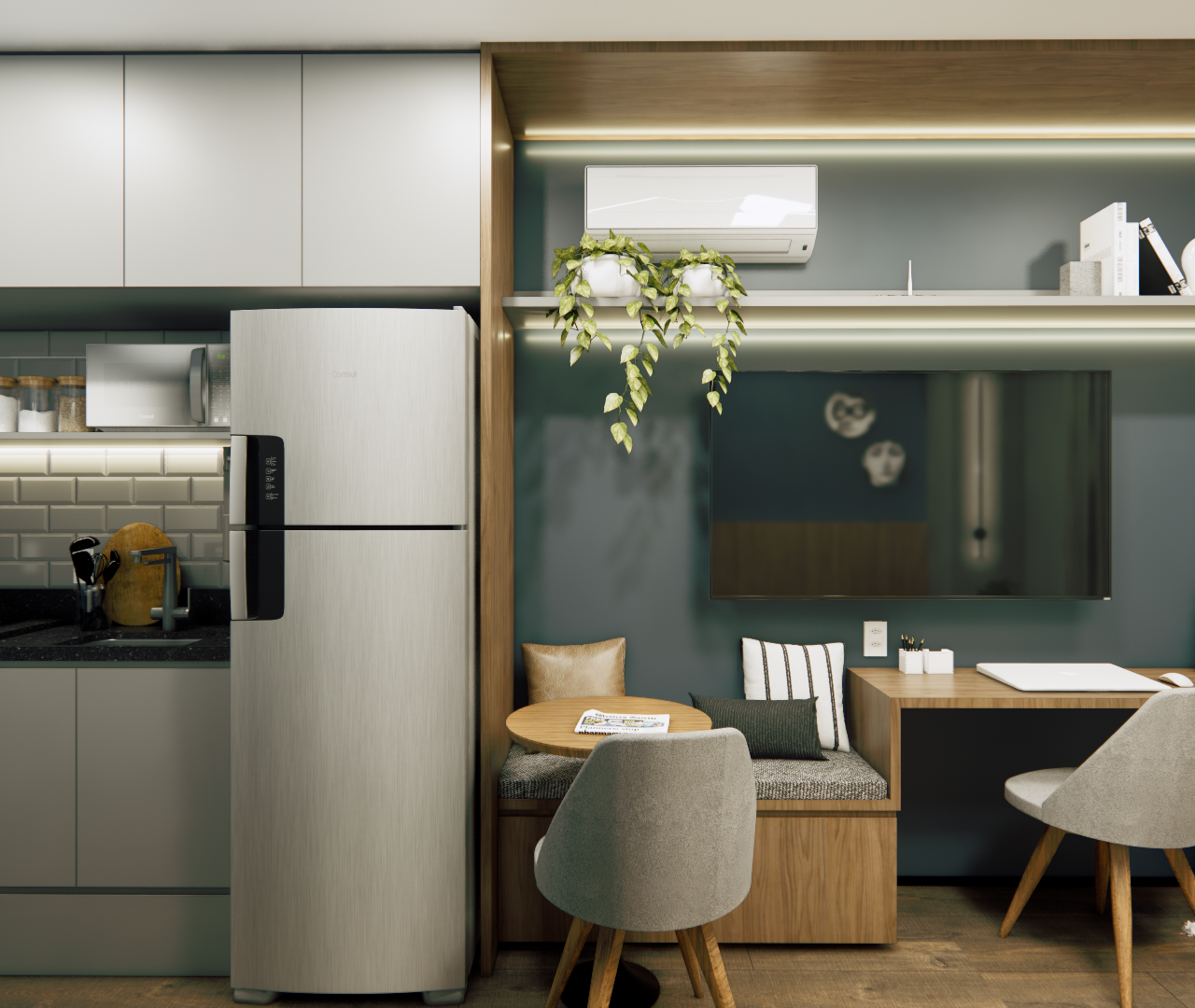 Urban Flex Flats Bela Cintra — projeto 3D, imagem 11