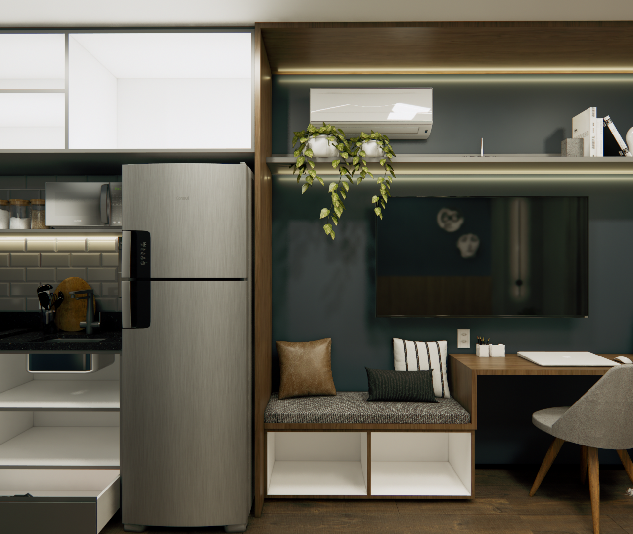 Urban Flex Flats Bela Cintra — projeto 3D, imagem 16